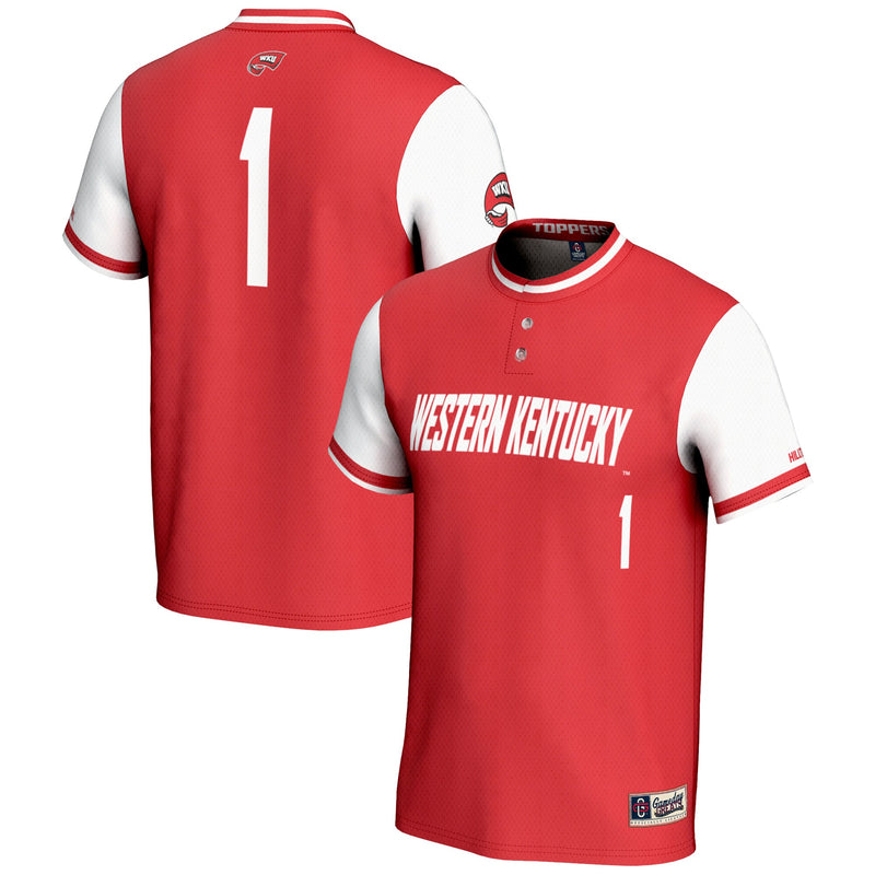 Western Kentucky Hilltoppers Softball Jersey, Sportswear Jersey Shirt, Lightweight Athletic Jersey, Casual Gift for Men, Style 200146405