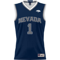 Nevada Wolf Pack Basketball Jersey, Navy Lightweight Sportswear Jersey Shirt, Sleeveless Athletic Tank Jersey, Casual Gift for Men