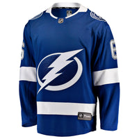 Nick Abruzzese Tampa Bay Lightning Hockey Jersey, Blue Breakaway Sportswear Jersey Shirt, Long Sleeve Hockey Sweater Jersey, Casual Gift for Men