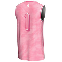 Wyoming Cowboys Basketball Jersey, Pink Fashion Lightweight Sportswear Jersey Shirt, Sleeveless Athletic Tank Jersey, Casual Gift for Men