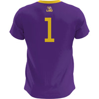 LSU Tigers Soccer Jersey, Purple Fashion Sportswear Jersey Shirt, Lightweight Breathable Athletic Jersey, Casual Gift for Men, Style 200422648