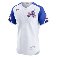 Atlanta Braves Baseball Jersey, White Elite Sportswear Jersey Shirt, Lightweight Breathable Athletic Jersey, Casual Gift for Men