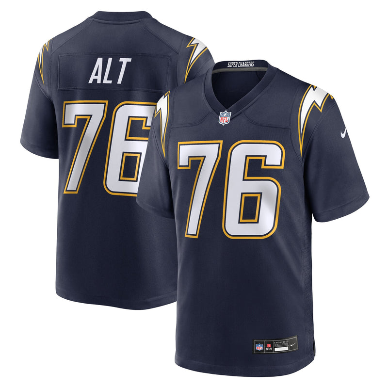 Joe Alt Los Angeles Chargers Football Jersey, Navy Game Sportswear Jersey Shirt, Lightweight Breathable Athletic Jersey, Casual Gift for Men