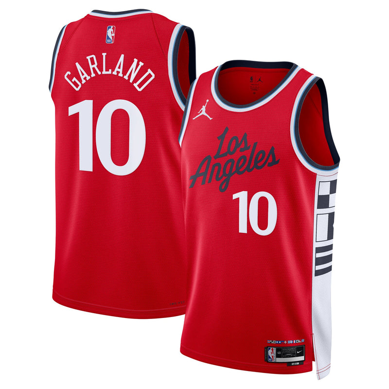 Darius Garland LA Clippers Basketball Jersey, Red Swingman Sportswear Jersey Shirt, Sleeveless Athletic Tank Jersey, Casual Gift for Men
