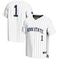 Penn State Nittany Lions Baseball Jersey, White Fashion Sportswear Jersey Shirt, Lightweight Breathable Athletic Jersey, Casual Gift for Men