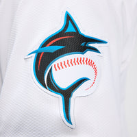 Miami Marlins Baseball Jersey, White Elite Home Sportswear Jersey Shirt, Lightweight Breathable Athletic Jersey, Casual Gift for Men