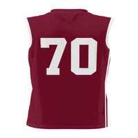 Charleston Cougars Basketball Jersey, Crimson Lightweight Sportswear Jersey Shirt, Sleeveless Athletic Tank Jersey, Casual Gift for Men