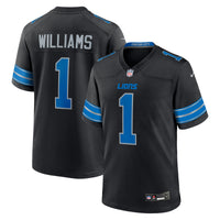 Jameson Williams Detroit Lions Football Jersey, Black Game Sportswear Jersey Shirt, Lightweight Breathable Athletic Jersey, Casual Gift for Men