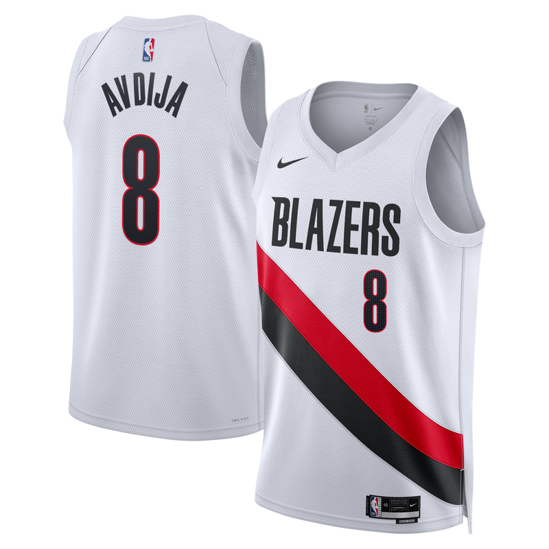 Deni Avdija Portland Trail Blazers Basketball Jersey, White Sportswear Jersey Shirt, Sleeveless Athletic Tank Jersey, Casual Gift for Men