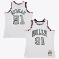 Chicago Bulls Basketball Jersey, White Swingman Sportswear Jersey Shirt, Sleeveless Athletic Tank Jersey, Casual Gift for Men, Style 204330105