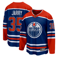 Tristan Jarry Edmonton Oilers Hockey Jersey, Royal Breakaway Sportswear Jersey Shirt, Long Sleeve Hockey Sweater Jersey, Casual Gift for Men
