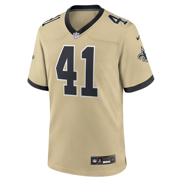 New Orleans Saints Alvin Kamara Gold Gameday Golds Alternate Game Player Jersey