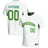 Oregon Ducks Softball Jersey, White Lightweight Sportswear Jersey Shirt, Lightweight Breathable Athletic Jersey, Casual Gift for Men