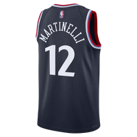 Nick Martinelli Los Angeles Clippers Basketball Jersey, Navy Sportswear Jersey Shirt, Sleeveless Athletic Tank Jersey, Casual Gift for Men