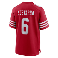 Malik Mustapha San Francisco 49ers Football Jersey, Scarlet Sportswear Jersey Shirt, Lightweight Breathable Athletic Jersey, Casual Gift for Men