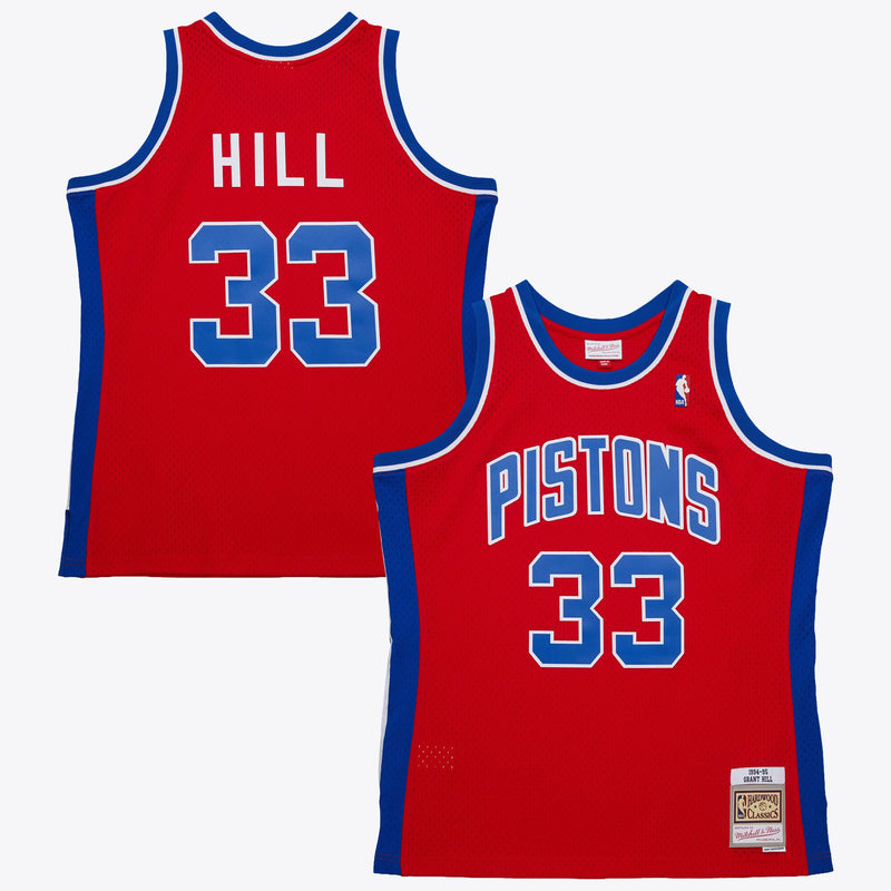 Detroit Pistons Basketball Jersey, Red Authentic Sportswear Jersey Shirt, Sleeveless Athletic Tank Jersey, Casual Gift for Men