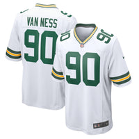 Lukas Van Ness Green Bay Packers Football Jersey, White Sportswear Jersey Shirt, Lightweight Breathable Athletic Jersey, Casual Gift for Men