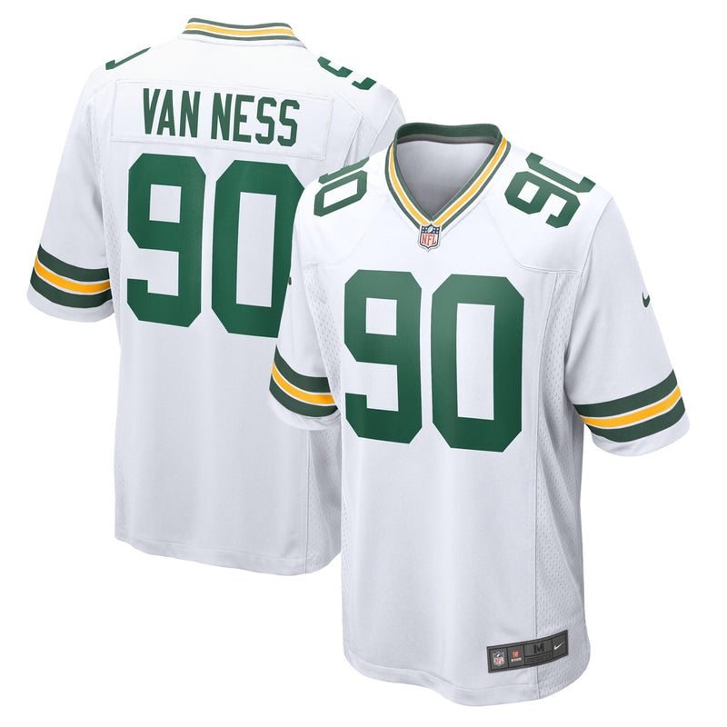 Lukas Van Ness Green Bay Packers Football Jersey, White Sportswear Jersey Shirt, Lightweight Breathable Athletic Jersey, Casual Gift for Men