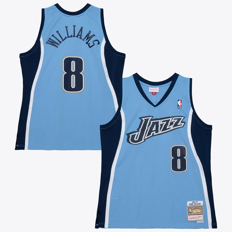 Utah Jazz Basketball Jersey, Columbia Blue Authentic Alternate Sportswear Jersey Shirt, Sleeveless Athletic Tank Jersey, Casual Gift for Men