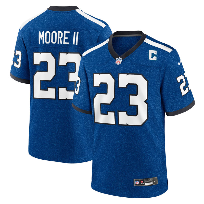 Kenny Moore II Indianapolis Colts Football Jersey, Royal Sportswear Jersey Shirt, Lightweight Breathable Athletic Jersey, Casual Gift for Men