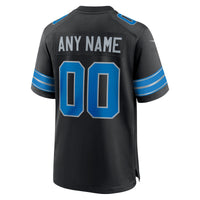Detroit Lions Football Jersey, Black Game Alternate Sportswear Jersey Shirt, Lightweight Breathable Athletic Jersey, Casual Gift for Men