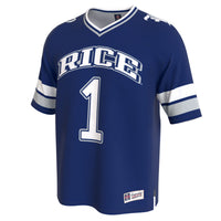 Rice Owls Football Jersey, Navy Fashion Lightweight Sportswear Jersey Shirt, Lightweight Breathable Athletic Jersey, Casual Gift for Men