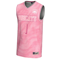Ohio Bobcats Basketball Jersey, Pink Fashion Lightweight Sportswear Jersey Shirt, Sleeveless Athletic Tank Jersey, Casual Gift for Men