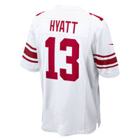Jalin Hyatt New York Giants Football Jersey, White Game Sportswear Jersey Shirt, Lightweight Breathable Athletic Jersey, Casual Gift for Men