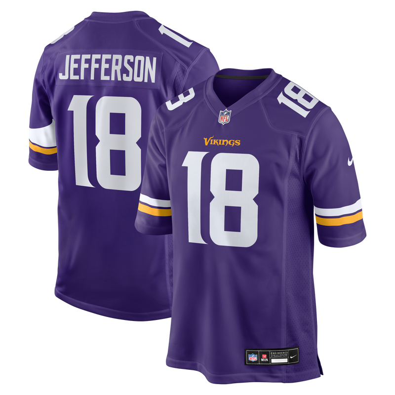 Justin Jefferson Minnesota Vikings Football Jersey, Sportswear Jersey Shirt, Lightweight Athletic Jersey, Casual Gift for Men, Style 3911806
