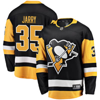 Tristan Jarry Pittsburgh Penguins Hockey Jersey, Black Breakaway Sportswear Jersey Shirt, Long Sleeve Hockey Sweater Jersey, Casual Gift for Men