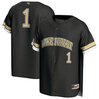 Wake Forest Demon Deacons Baseball Jersey, Black Fashion Sportswear Jersey Shirt, Lightweight Breathable Athletic Jersey, Casual Gift for Men