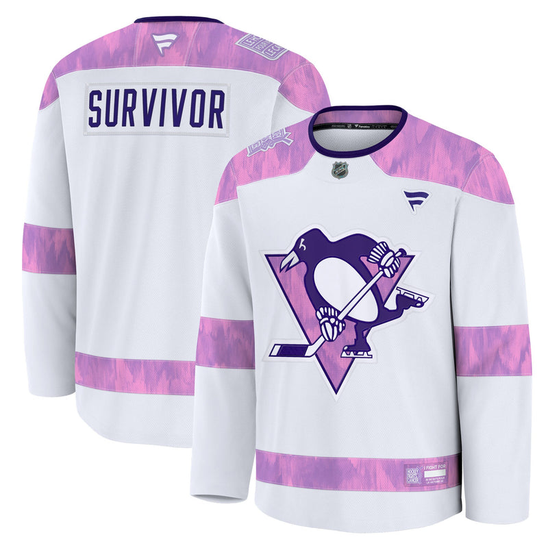 Pittsburgh Penguins Hockey Jersey, White Sportswear Jersey Shirt, Long Sleeve Hockey Sweater Jersey, Casual Gift for Men, Style 203564954