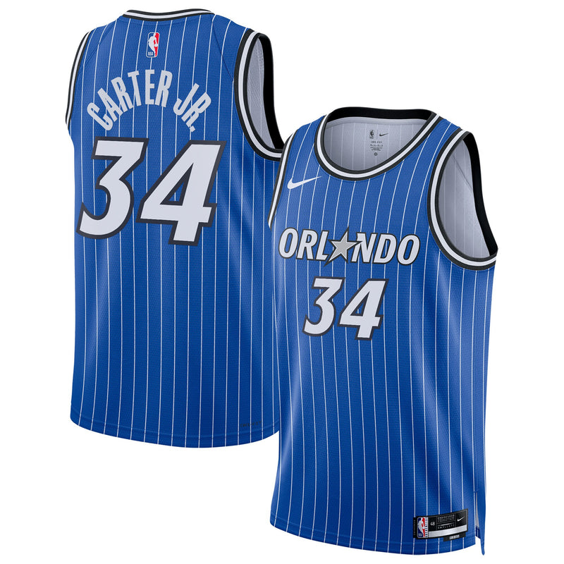 Wendell Carter Jr. Orlando Magic Basketball Jersey, Blue Replica Sportswear Jersey Shirt, Sleeveless Athletic Tank Jersey, Casual Gift for Men