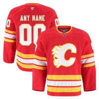 Calgary Flames Hockey Jersey, Red Authentic Sportswear Jersey Shirt, Long Sleeve Hockey Sweater Jersey, Casual Gift for Men, Style 202056751