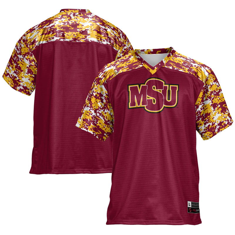Midwestern State Mustangs Football Jersey, Maroon Sportswear Jersey Shirt, Lightweight Breathable Athletic Jersey, Casual Gift for Men