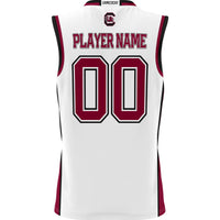 South Carolina Gamecocks Basketball Jersey, White Sportswear Jersey Shirt, Sleeveless Athletic Tank Jersey, Casual Gift for Men, Style 5352292