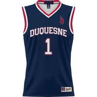 Duquesne Dukes Basketball Jersey, Navy Lightweight Sportswear Jersey Shirt, Sleeveless Athletic Tank Jersey, Casual Gift for Men