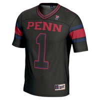 Pennsylvania Quakers Football Jersey, Black Sportswear Jersey Shirt, Lightweight Breathable Athletic Jersey, Casual Gift for Men
