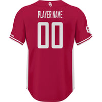Oklahoma Sooners Baseball Jersey, Crimson Sportswear Jersey Shirt, Lightweight Breathable Athletic Jersey, Casual Gift for Men, Style 200097232