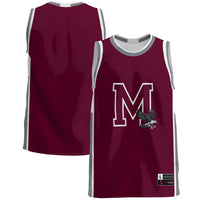 Maryland Eastern Shore Hawks Basketball Jersey, Maroon Lightweight Sportswear Jersey Shirt, Sleeveless Athletic Tank Jersey, Casual Gift for Men