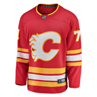 Simon Nemec Calgary Flames Hockey Jersey, Red Breakaway Home Sportswear Jersey Shirt, Long Sleeve Hockey Sweater Jersey, Casual Gift for Men