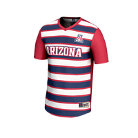 Arizona Wildcats Soccer Jersey, Red Fashion Lightweight Sportswear Jersey Shirt, Lightweight Breathable Athletic Jersey, Casual Gift for Men