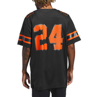 Miami Hurricanes Football Jersey, Black Sportswear Jersey Shirt, Lightweight Breathable Athletic Jersey, Casual Gift for Men, Style 200889894