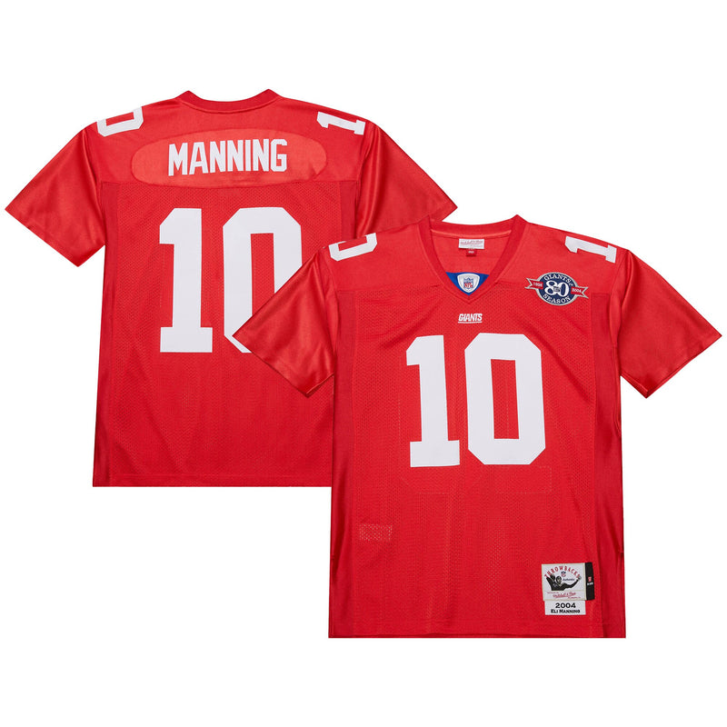 Eli Manning New York Giants Football Jersey, Red Authentic Sportswear Jersey Shirt, Lightweight Breathable Athletic Jersey, Casual Gift for Men