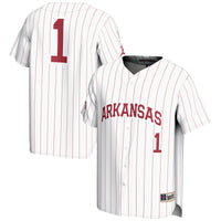 Arkansas Razorbacks Baseball Jersey, White Sportswear Jersey Shirt, Lightweight Breathable Athletic Jersey, Casual Gift for Men, Style 200098762