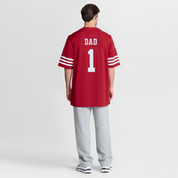Number 1 Dad San Francisco 49ers Football Jersey, Scarlet Sportswear Jersey Shirt, Lightweight Breathable Athletic Jersey, Casual Gift for Men