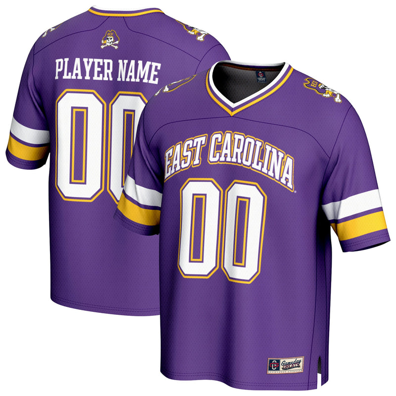 ECU Pirates Football Jersey, Purple Fashion Sportswear Jersey Shirt, Lightweight Breathable Athletic Jersey, Casual Gift for Men