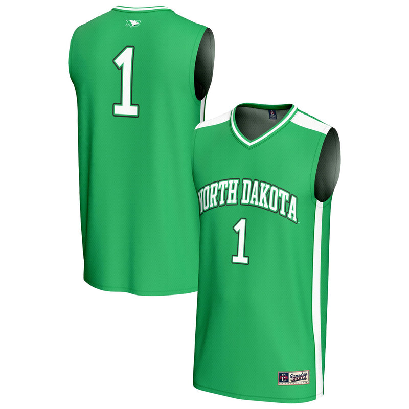 North Dakota Basketball Jersey, Kelly Green Fashion Lightweight Sportswear Jersey Shirt, Sleeveless Athletic Tank Jersey, Casual Gift for Men