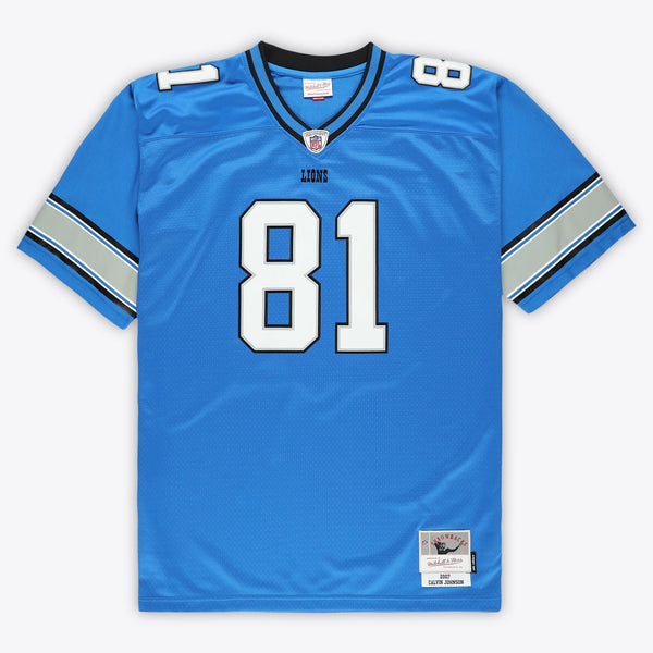 Detroit Lions Calvin Johnson Blue Big & Tall 2007 Legacy Retired Player Jersey