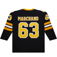 Brad Marchand Boston Bruins Hockey Jersey, Black Sportswear Jersey Shirt, Long Sleeve Hockey Sweater Jersey, Casual Gift for Men